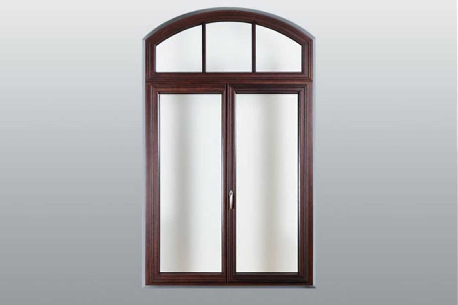 Полукруглое окно, вид изнутри