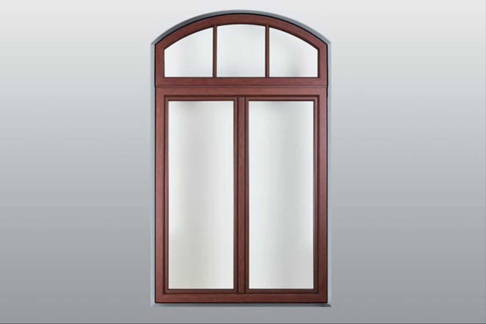 Полукруглое окно, вид снаружи