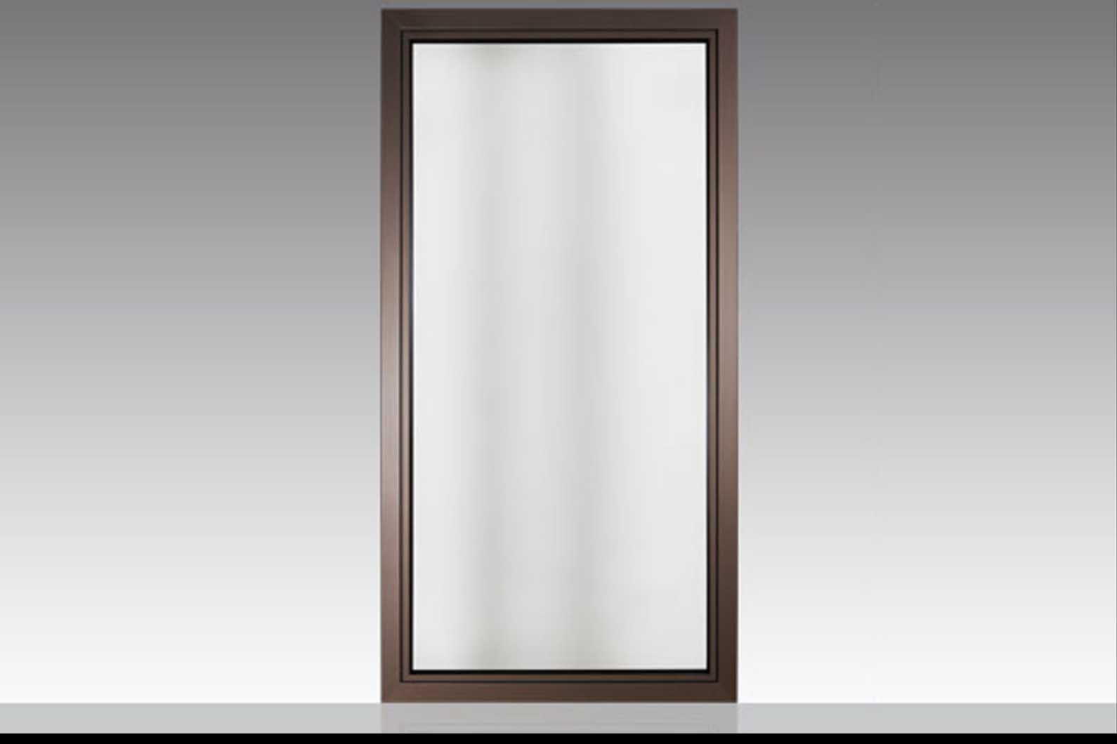 Wood aluminum balcony door modern ALU exterior view