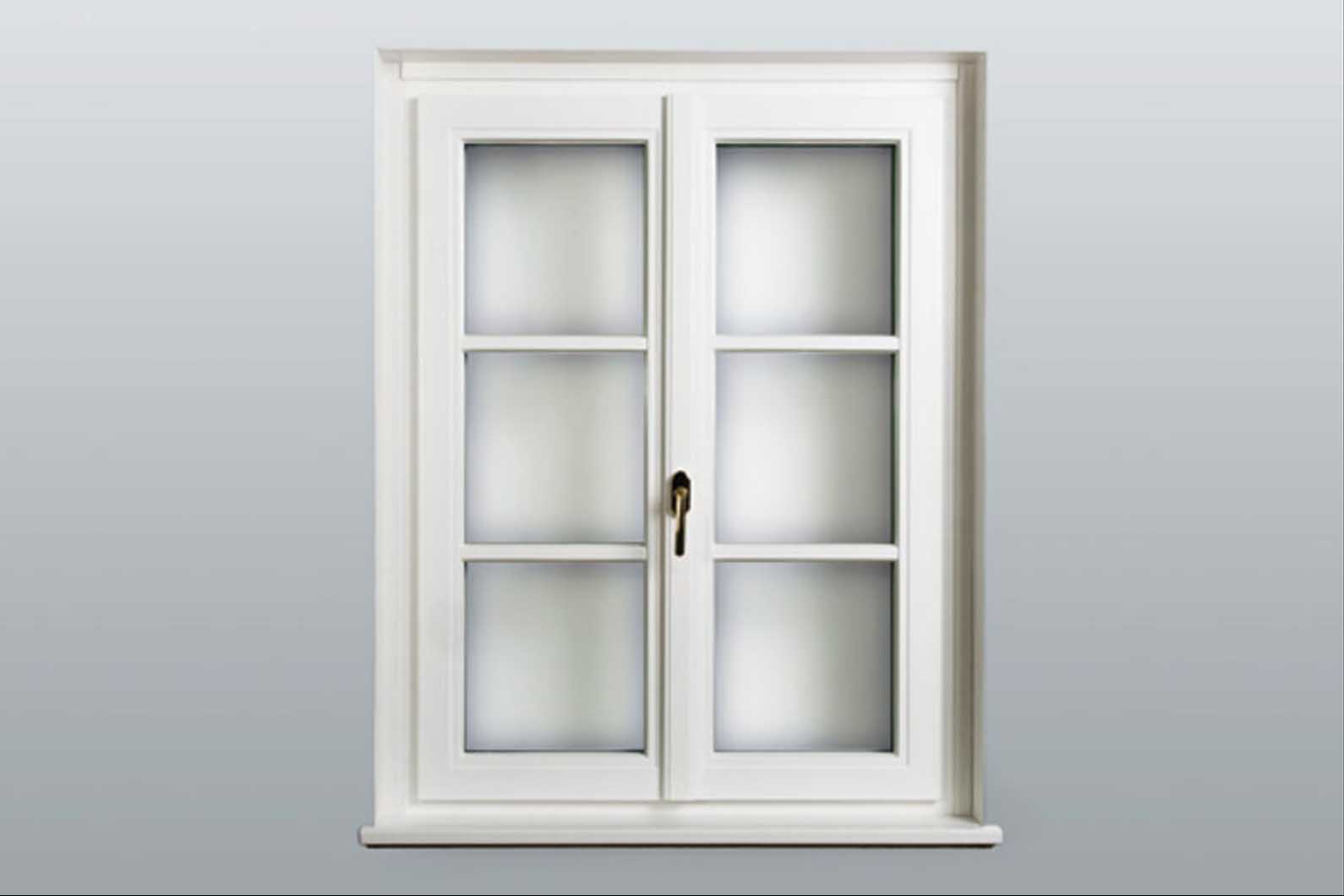 Holz Alu Fenster Classic RAL Fichte Innenansicht