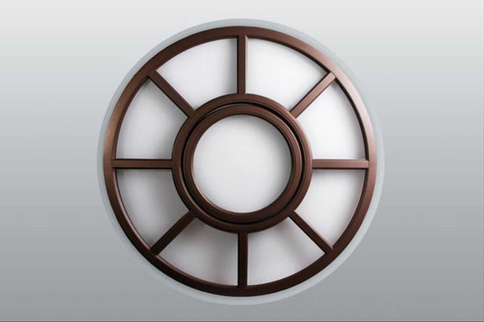 окна круглой формы, вид снаружи