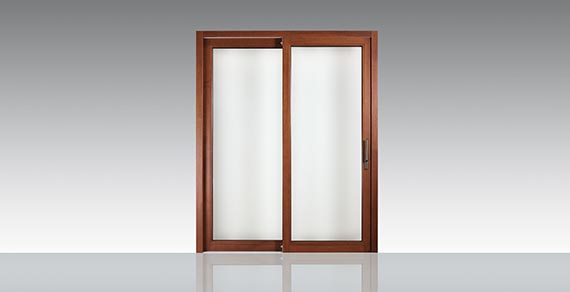 Hebeschiebetuer Holz Alu Classic Eiche Laerche Innenansicht